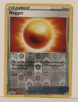Nugget Card Pokemon Trading Card SWSH Battle Styles 162/192 Reverse Holo NM - Image 1