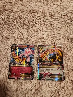 Pokemon TCG Mega Diancie EX Black Star Promo Holo Card XY44 & Metagross XY35 - Image 1