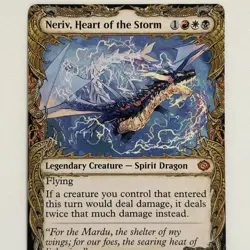 Neriv, Heart of the Storm. Showcase. MTG Tarkir: Dragonstorm Trading Card - Image 2