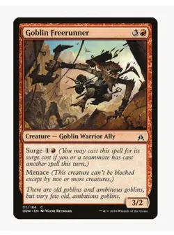 Goblin Freerunner MTG OGW LP | Pauper EDH Goblin Warrior Ally Tribal Surge - Image 1