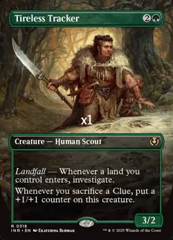 MTG Borderless Innistrad Remastered INR Tireless Tracker MINT - Image 1