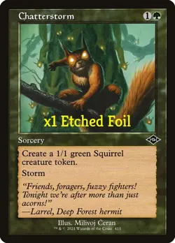 MTG Etched Foil Retro Modern Horizons 2 MH2 Chatterstorm MINT - Image 1