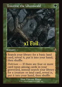 MTG Foil Retro Innistrad Remastered INR Traverse the Ulvenwald MINT - Image 1