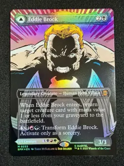 EDDIE BROCK VENOM 233 FOIL MYTHIC SPIDER-MAN MTG ENGLISH - Image 1