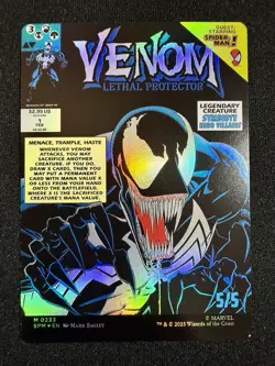 EDDIE BROCK VENOM 233 FOIL MYTHIC SPIDER-MAN MTG ENGLISH - Image 2