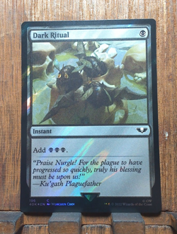MTG💀 Dark Ritual ( SURGE FOIL ) Warhammer 40,000 Near Mint PACK FRESH💕❤ - Image 2