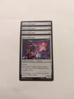 (4) News Helicopter *PLAYSET* Marvel's Spider-Man Regular NM MTG - Image 1