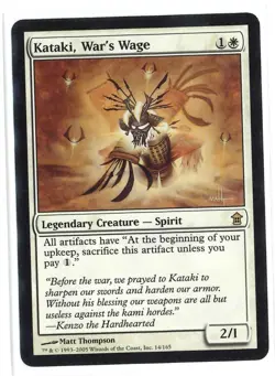 MTG Saviors of Kamigawa - 1x Kataki, War's Wage - NM - Image 1