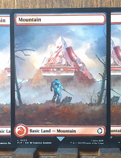 MTG🔥 Mountain ( FULL ART 0323) Universes Beyond: Fallout NEAR MINT💕❤ - Image 1
