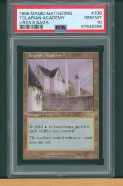 Tolarian Academy 1998 Urza's Saga MTG Magic The Gathering PSA 10 - Image 1