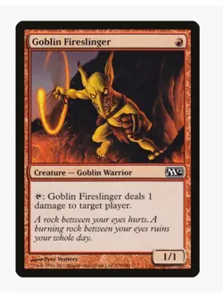 Goblin Fireslinger MTG M12 LP | Pauper EDH Goblin Tribal Burn Ping Aggro - Image 1