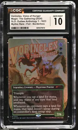 VORINCLEX, VOICE OF HUNGER Secret Lair Foil Outlaw Anthology CGC 10 MTG - Image 1