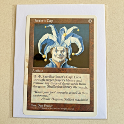 MTG Magic The Gathering - Jester's Cap - Oversized Artifact 6x9 Promo Card - Image 1