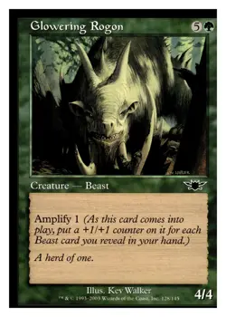 MTG Magic The Gathering Legions Glowering Rogon #128 - Image 1