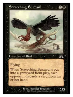 MTG Magic The Gathering Onslaught Screeching Buzzard #165 - Image 1