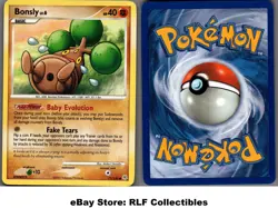 2007 Pokemon, Diamond & Pearl, #71/130 Bonsly Lv. 6, Common - Image 1