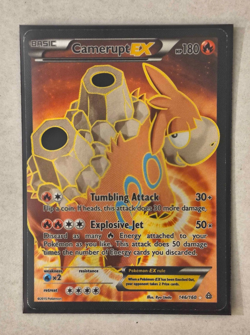 Camerupt EX (Full Art) 146/160 XY - Primal Clash Holo Pokemon Card TCG Single - Image 1