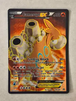 Camerupt EX (Full Art) 146/160 XY - Primal Clash Holo Pokemon Card TCG Single - Image 2