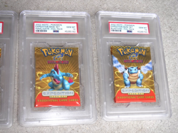 2002 POKEMON EXPEDITION BASE SET 4 BOOSTER PACKS PSA 10 FOIL PACK CHARIZARD - Image 3