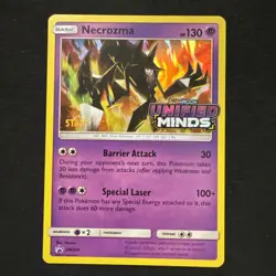 Necrozma Prerelease Staff SM204 Sm Holo Black Star Promo Sun & Moon Pokemon - Image 1
