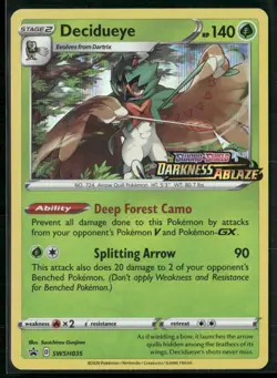 Decidueye SWSH035 - Pokemon TCG Pre Release Promo Darkness Ablaze - Image 1