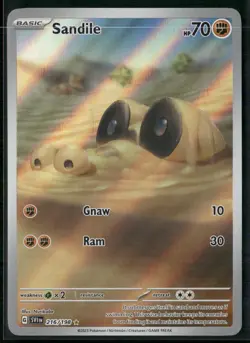 Sandile 216/198 - Pokemon TCG Scarlet & Violet 2023 NM - Image 1