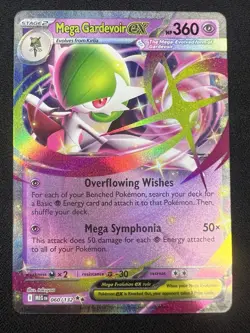 Pokemon TCG Mega Gardevoir ex 060/132 Mega Evolution English PACK FRESH NM - Image 1