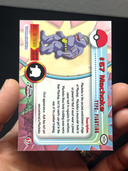 Pokemon Topps Chrome Series 1 Machoke #67 LP - Image 3