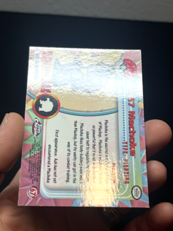 Pokemon Topps Chrome Series 1 Machoke #67 LP - Image 4