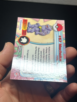 Pokemon Topps Chrome Series 1 Machoke #67 LP - Image 5