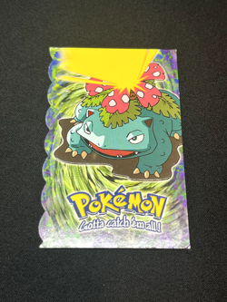 Topps Pokemon The First Movie Venusaur 3 of 12 Die Cut blue logo 1st print - Image 1