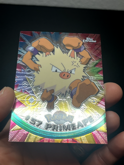 Pokemon Topps Chrome Series 1 Primeape #57 LP - Image 2