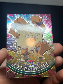 Pokemon Topps Chrome Series 1 Primeape #57 LP - Image 3