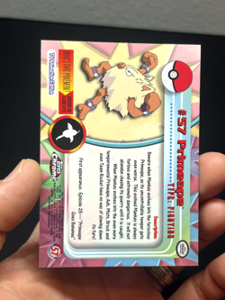 Pokemon Topps Chrome Series 1 Primeape #57 LP - Image 4