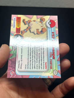 Pokemon Topps Chrome Series 1 Primeape #57 LP - Image 5