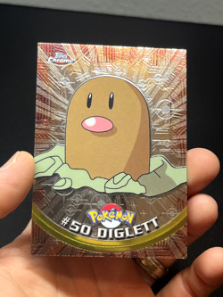 Pokemon Topps Chrome Series 1 Diglett #50 - Image 1