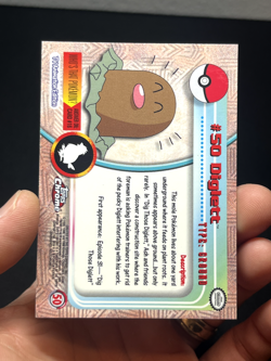 Pokemon Topps Chrome Series 1 Diglett #50 - Image 3