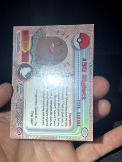 Pokemon Topps Chrome Series 1 Diglett #50 - Image 4