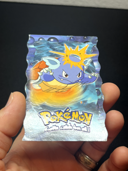 Topps Pokemon The First Movie Wartortle 8 of 12 Die Cut blue logo 1st print - Image 2