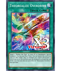 3X Theorealize Overdrive DOOD-EN059 C Doom of Dimensions NM 1st Ed Yugioh - Image 1