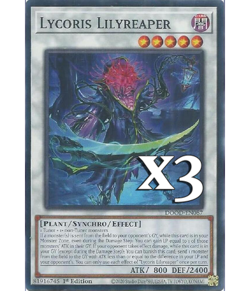 3X Lycoris Liliyreaper DOOD-EN087 C Doom of Dimensions NM 1st Ed Yugioh - Image 1