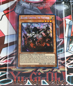 YuGiOh Blazing Cartesia, the Virtuous MP23-EN162 1st Ed Prismatic Secret Rare - Image 1