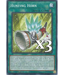 3X Hunting Horn DOOD-EN086 C Doom of Dimensions NM 1st Ed Yugioh - Image 1