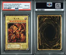 Ra's Winged Dragon YuGiOh PSA8 Japanese 2014 Ultra Rare Card - Image 3