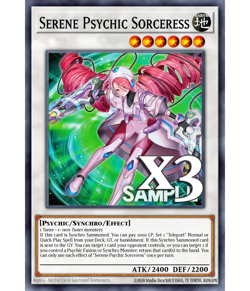 3X Serene Psychic Sorceress DOOD-EN042 C Doom of Dimensions NM 1st Ed Yugioh - Image 1