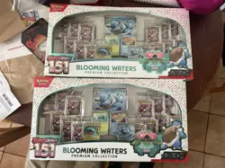 LOT OF 2!! Pokemon TCG 151 Blooming Waters Premium Collection Box New Sealed - Image 1