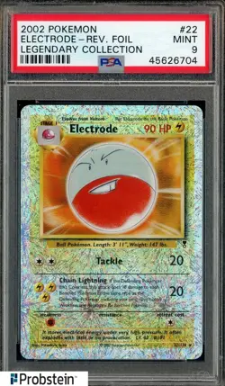 2002 Pokemon Legendary Collection Reverse Foil #22 Electrode PSA 9 MINT - Image 1