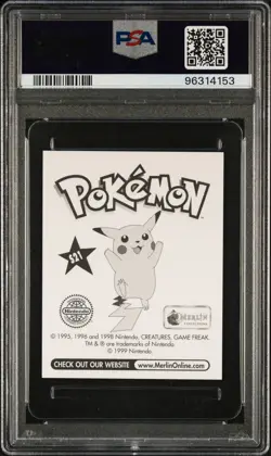 1999 MERLIN POKEMON #S21 EEVEE-PRISM PSA 9 - Image 2