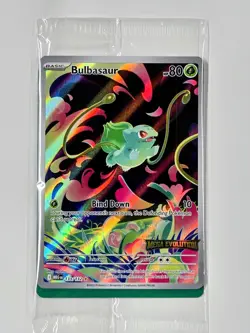 Pokemon Bulbasaur 133/132 Pokemon TCG Mega Evolution Stamped Promo - Image 1