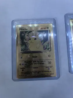 Pokemon Celebrations Set of Gold MetalCards (Charizard 4/102, Pikachu 58/102) - Image 2